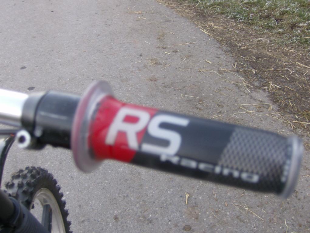 &quot;RS&quot; Griffe von Cycle Tech (als Detail weil es ein Florett &quot;RS&quot; ist)
