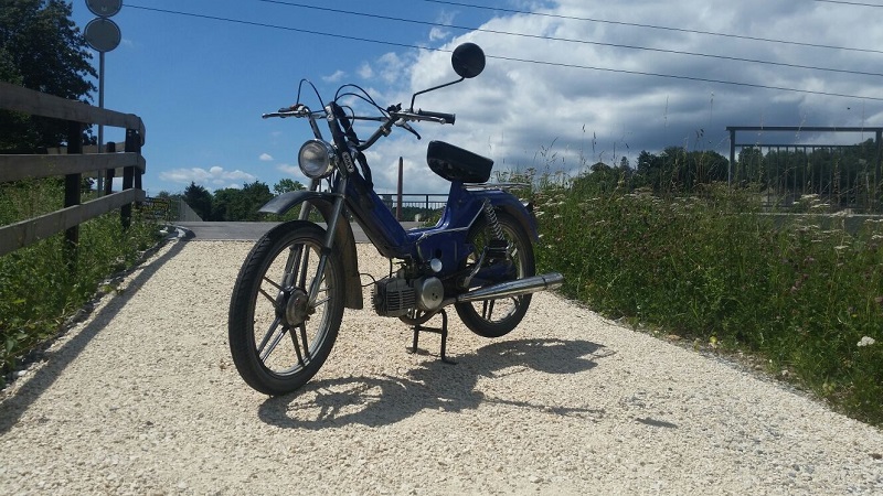 Unterwegs mit dem von mir frisch revidierten Motor eines Kollegen.